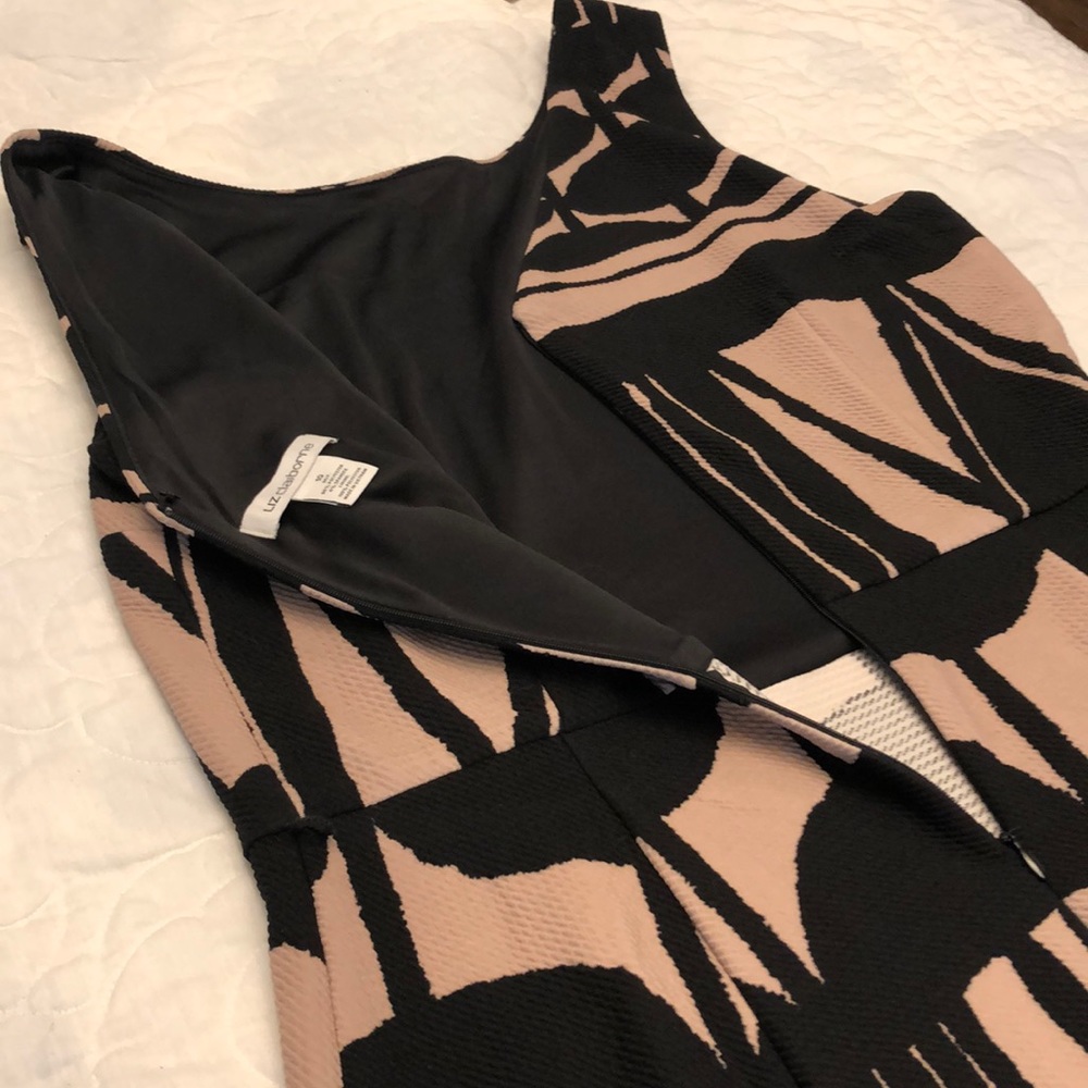 Taupe and Black Liz Claiborne Dress Wore Once - Picture 7 of 7